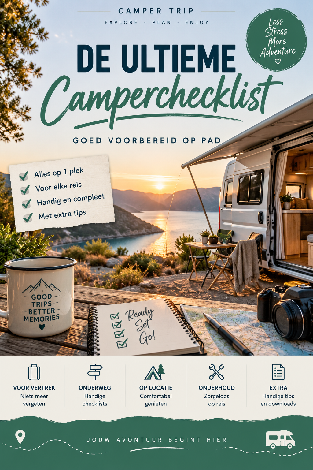 De Ultieme Camperchecklist — voorpagina